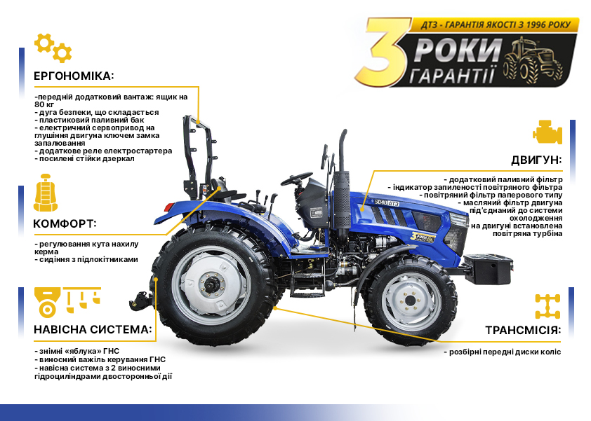 Трактор ДТЗ 504BKKU
